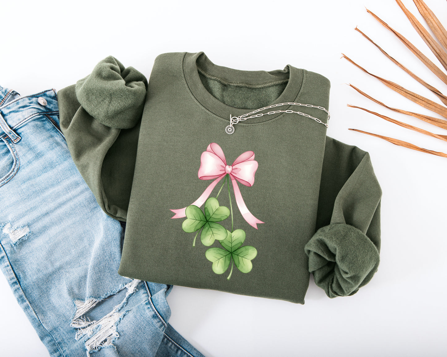 Sweet Shamrocks Adult Sweatshirt