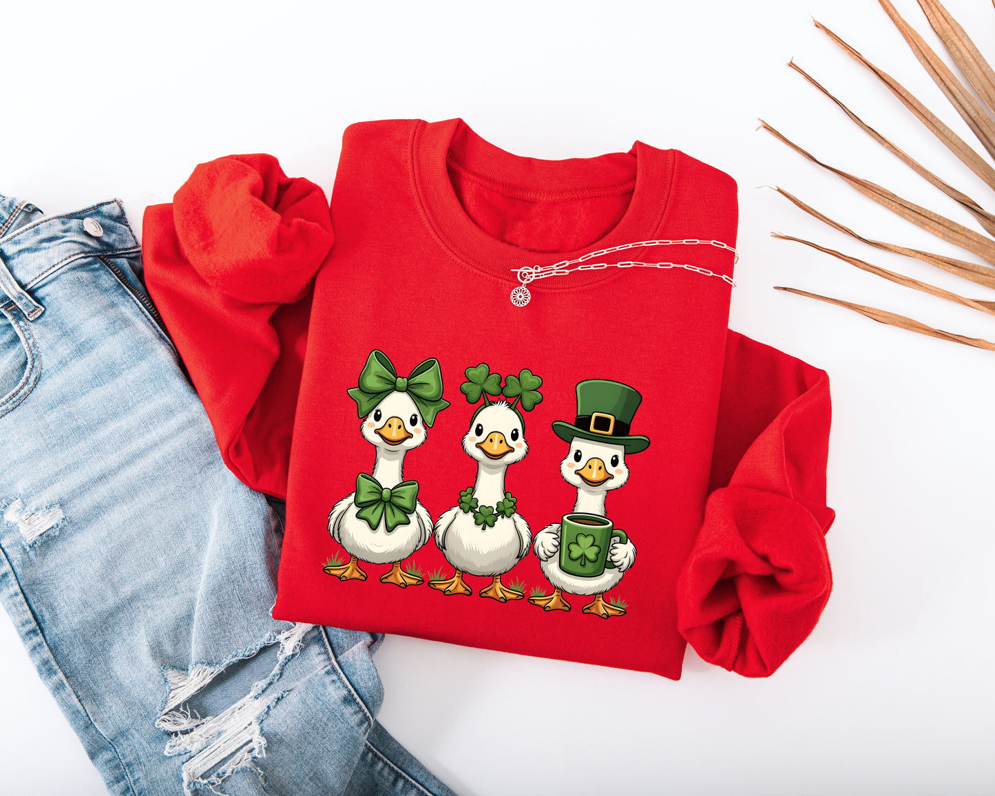 Lucky Geese Adult Sweatshirt