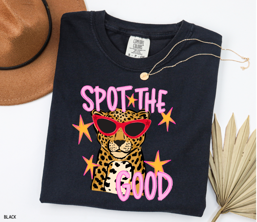 Spot The Good Leopard Comfort Colors T-Shirt