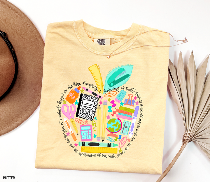 Teacher Supplies Adult Comfort Colors T-Shirt