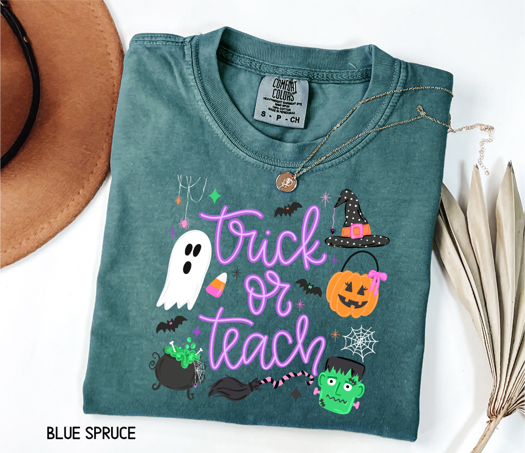 Trick or Teach Adult Comfort Colors T-Shirt