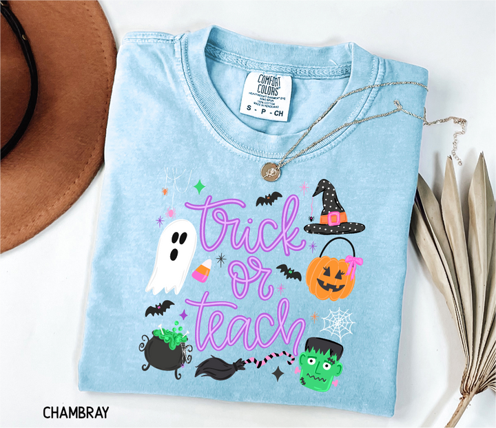 Trick or Teach Adult Comfort Colors T-Shirt