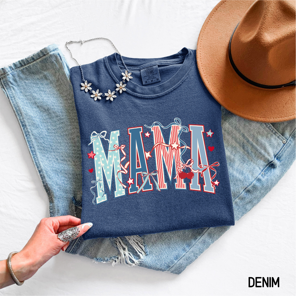 Patriotic Mama Adult Comfort Colors T-Shirt