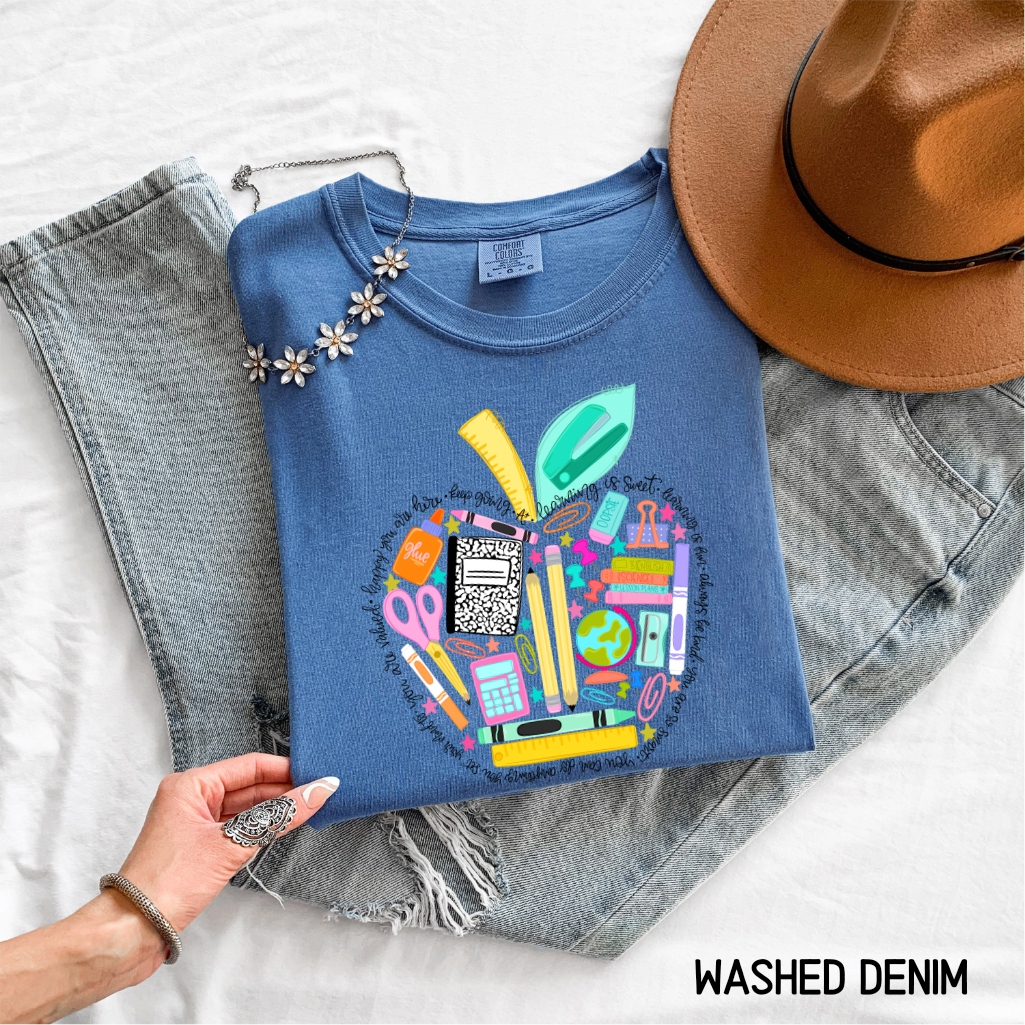 Teacher Supplies Adult Comfort Colors T-Shirt