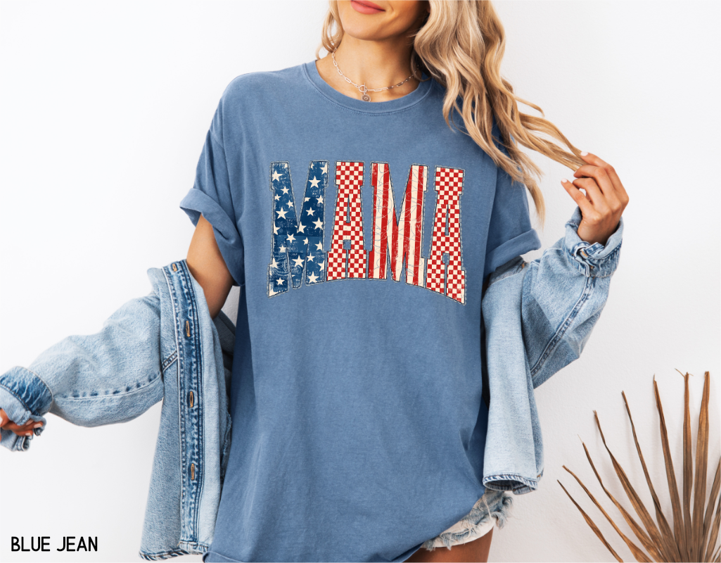 4th of July Mama Comfort Colors T-Shirt