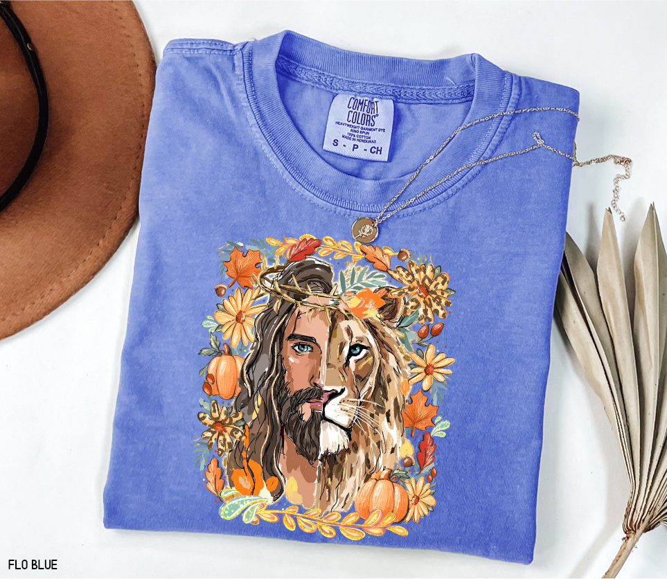 Jesus Lion of Judah Adult Comfort Colors T-shirt