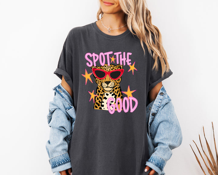Spot The Good Leopard Comfort Colors T-Shirt