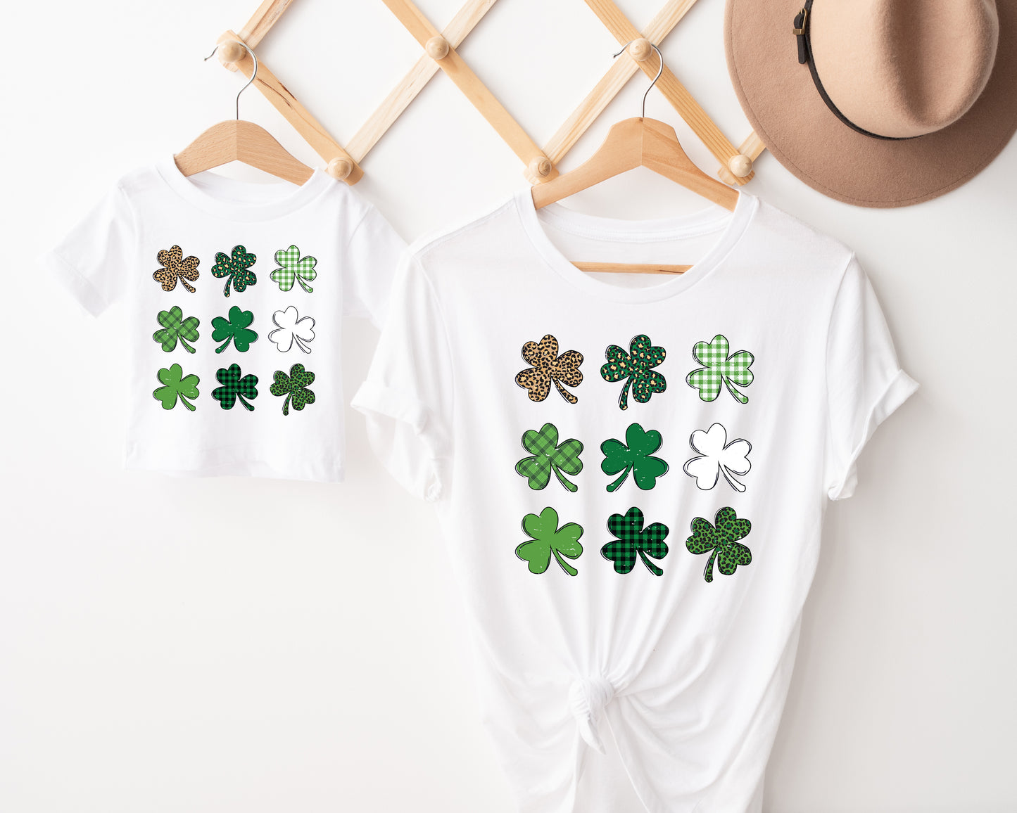 Shamrock Grid Adult T-shirt