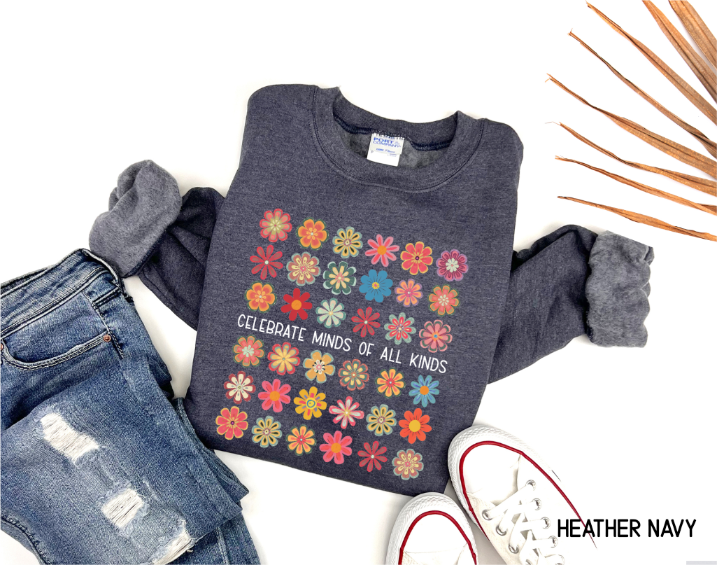 Celebrate Minds of All Kinds Adult Sweatshirt