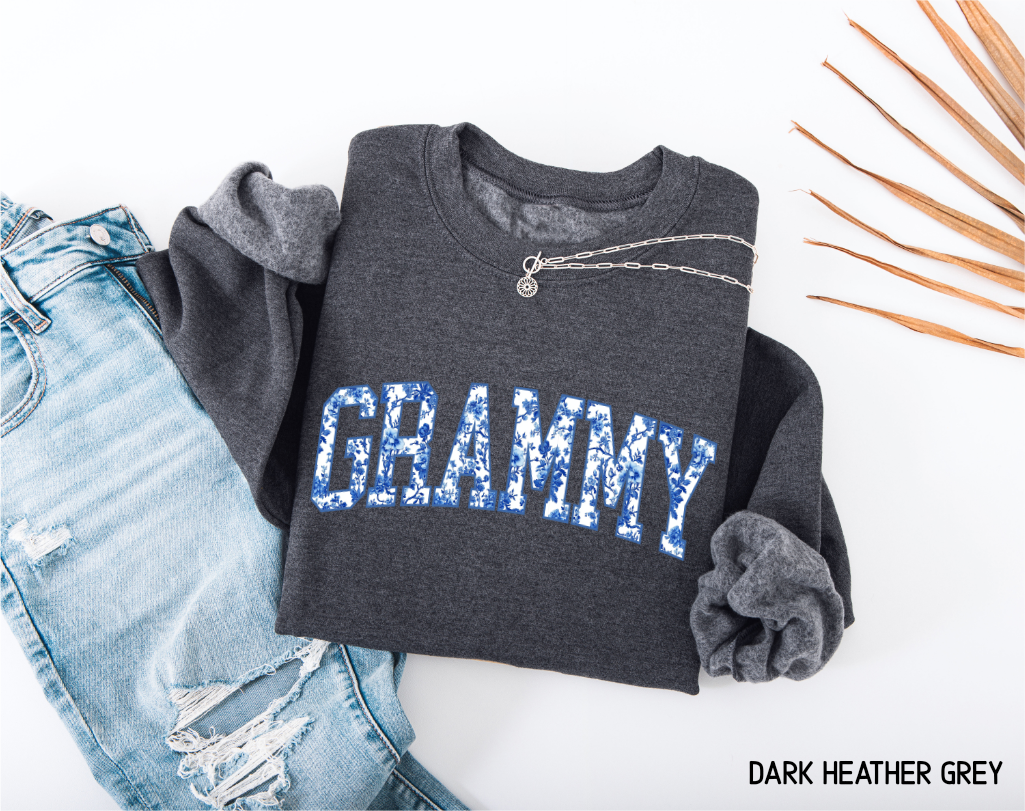 Toile Grammy Adult Sweatshirt