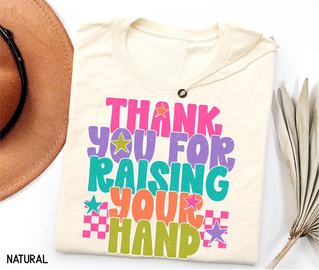 Raising Your Hand Adult T-shirt