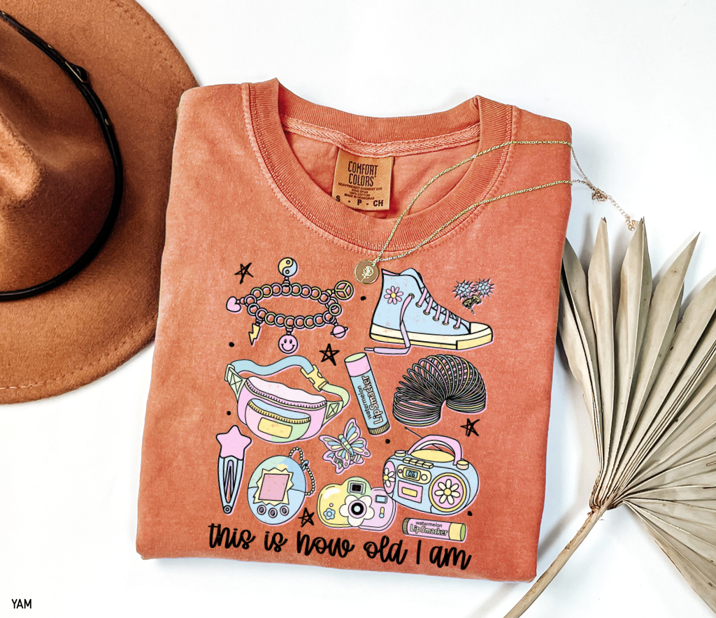 This is How Old I Am Adult Comfort Colors T-Shirt