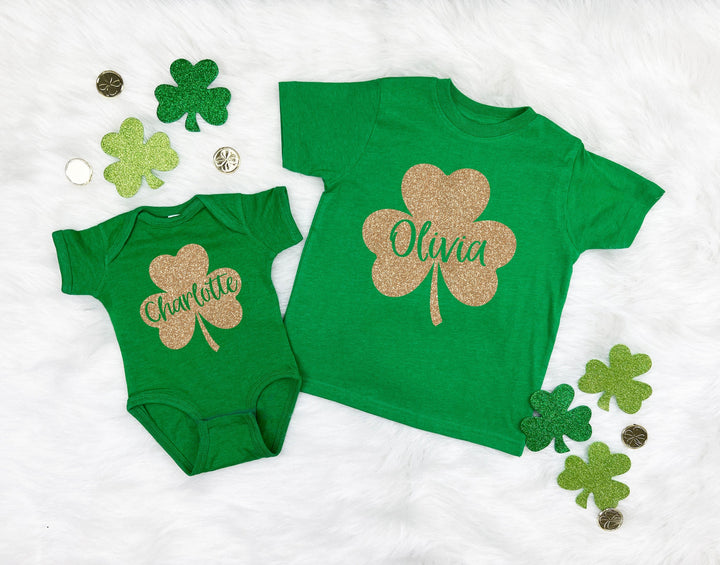 Personalizable Shamrock Infant Bodysuit
