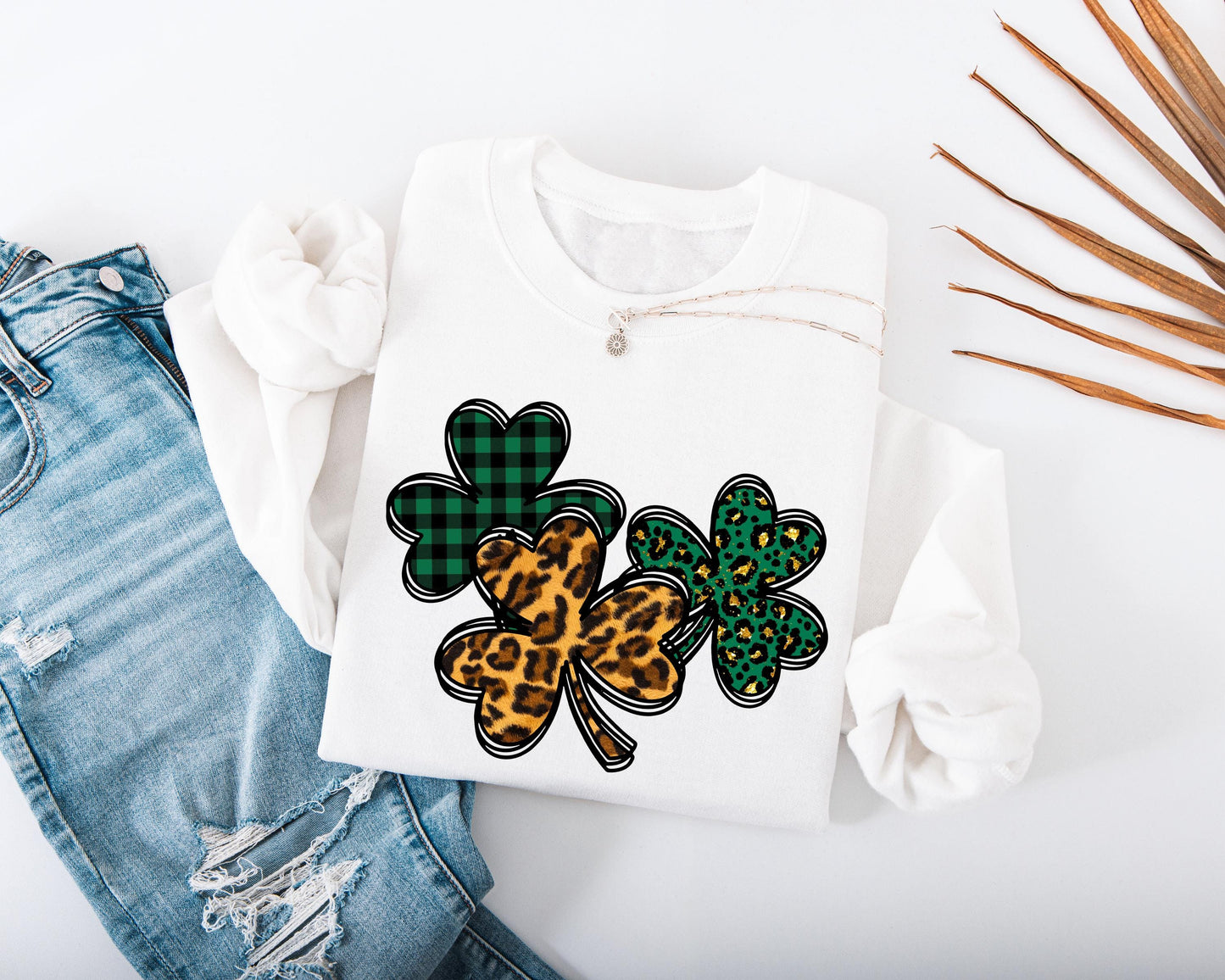 Three Shamrocks Kids Sweatshirt