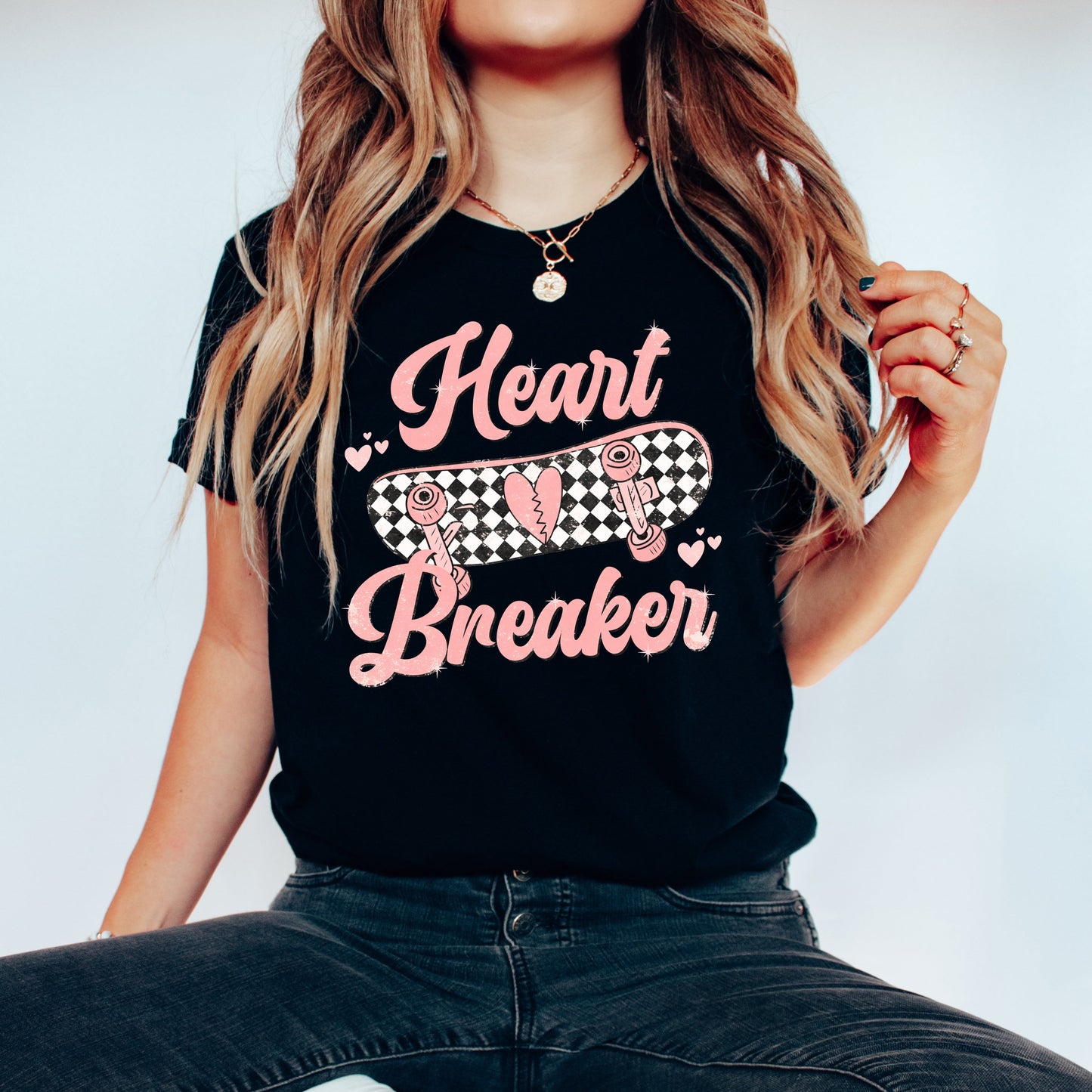 Skater Heart Breaker Adult T-shirt