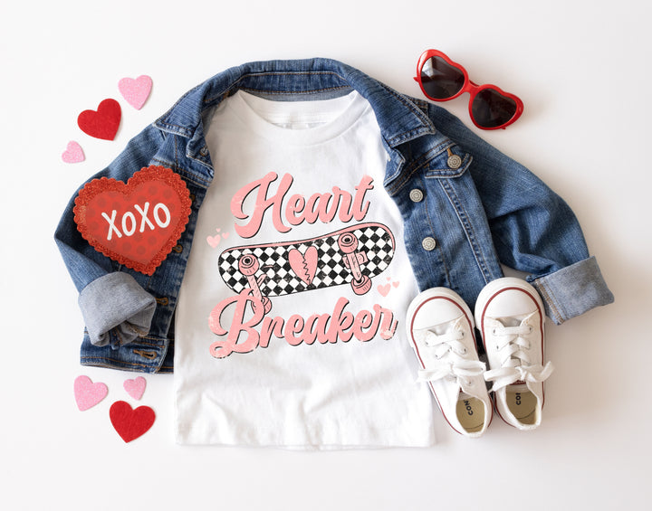 Skater Heart Breaker Kids T-shirt
