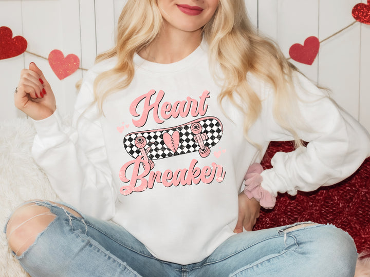 Skater Heart Breaker Adult Sweatshirt