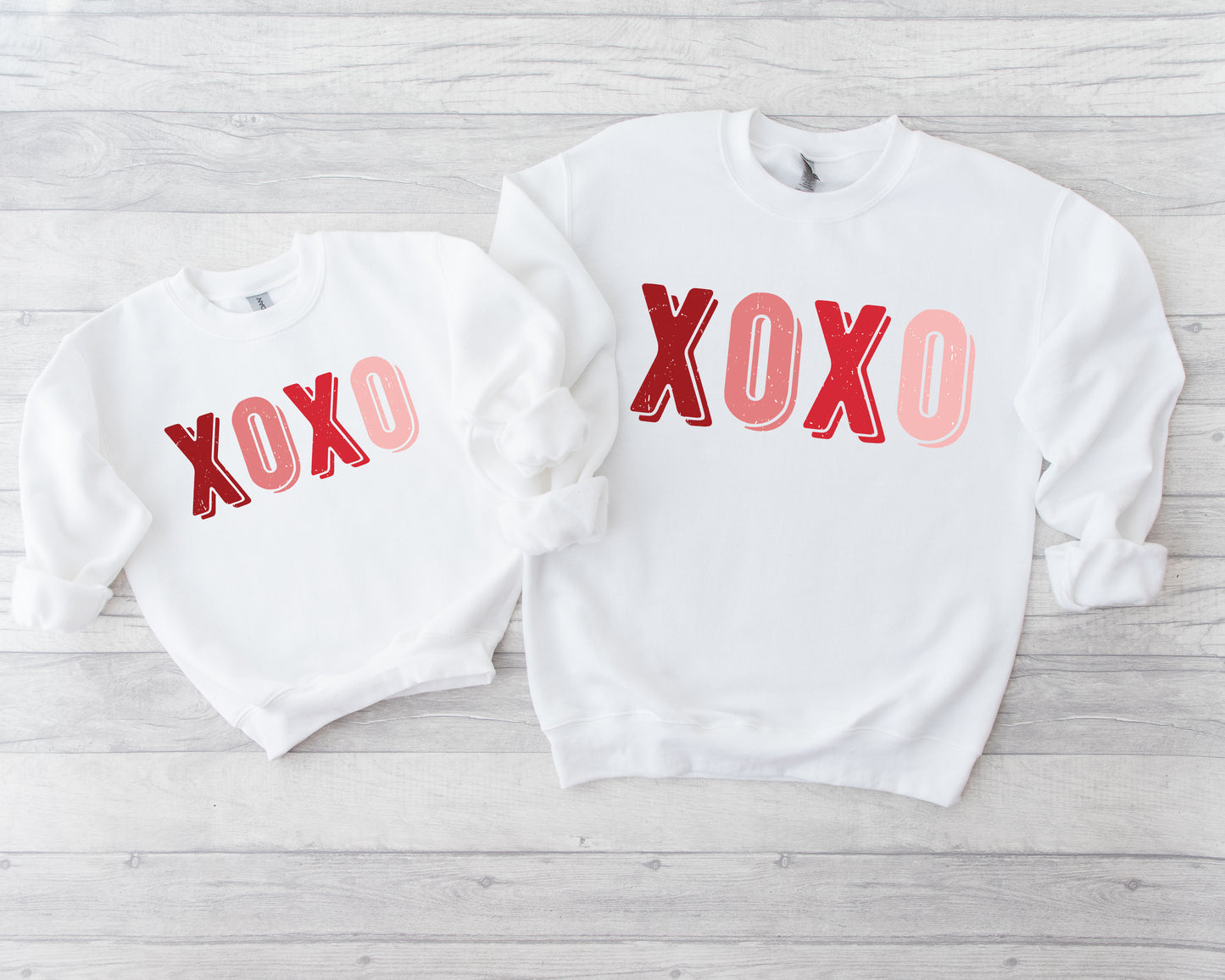 Distressed XOXO Kids Sweatshirt