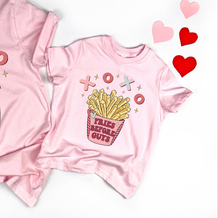 Fries Before Guys Kids T-shirt