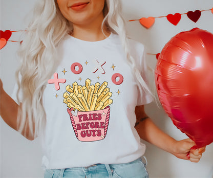 Fries Before Guys Adult T-shirt