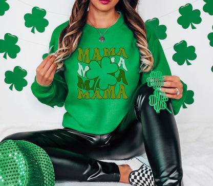 Mama Shamrock Adult Sweatshirt