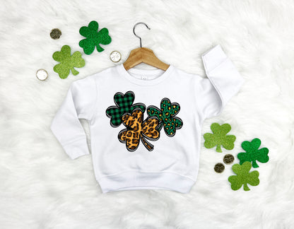 Three Shamrocks Kids Sweatshirt