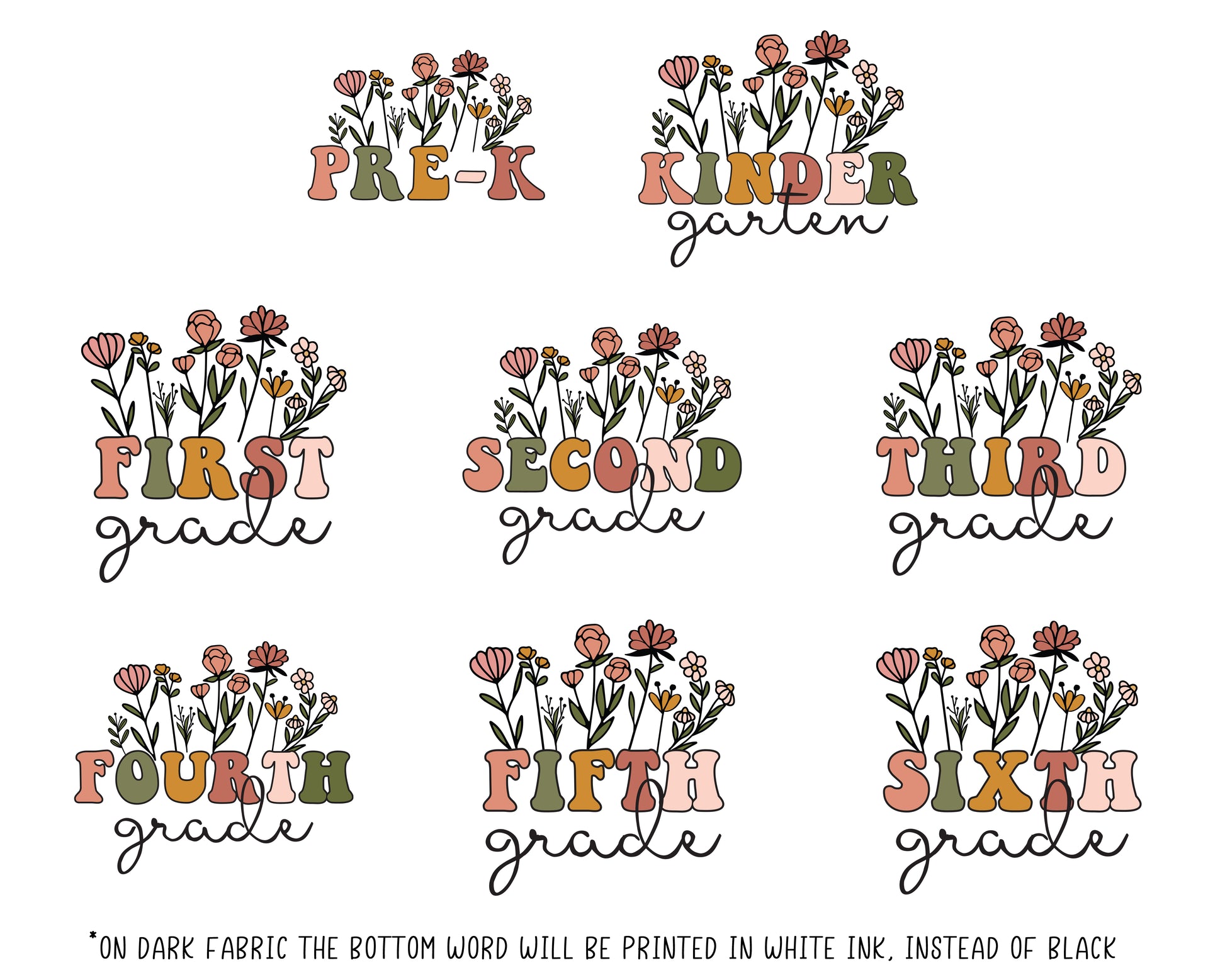 Wildflower (Choose Your Grade) Adult T-shirt