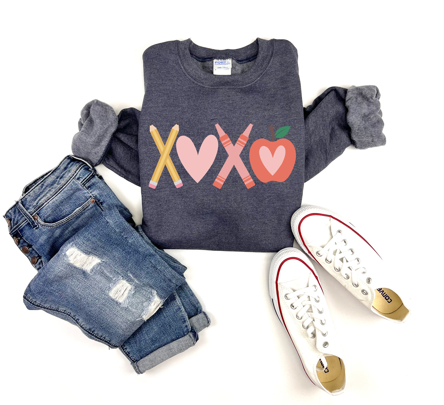XOXO School Adult Sweatshirt