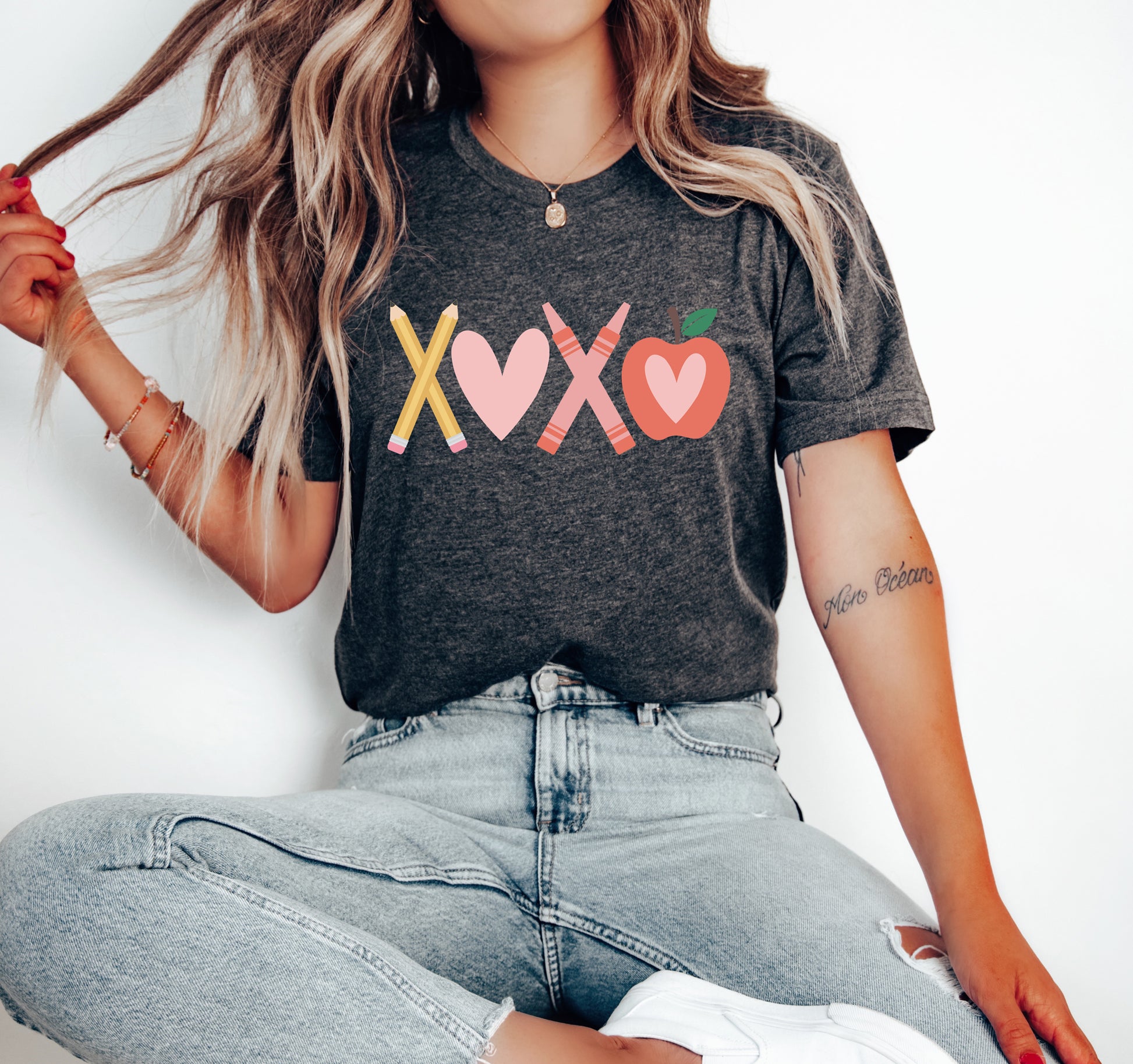 XOXO School Adult T-shirt
