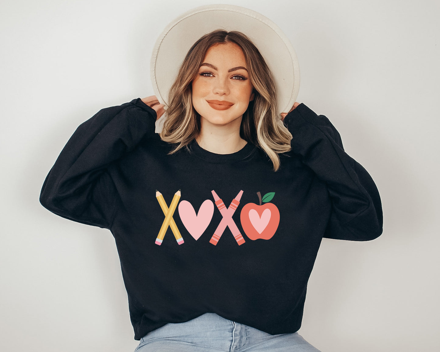 XOXO School Adult Sweatshirt
