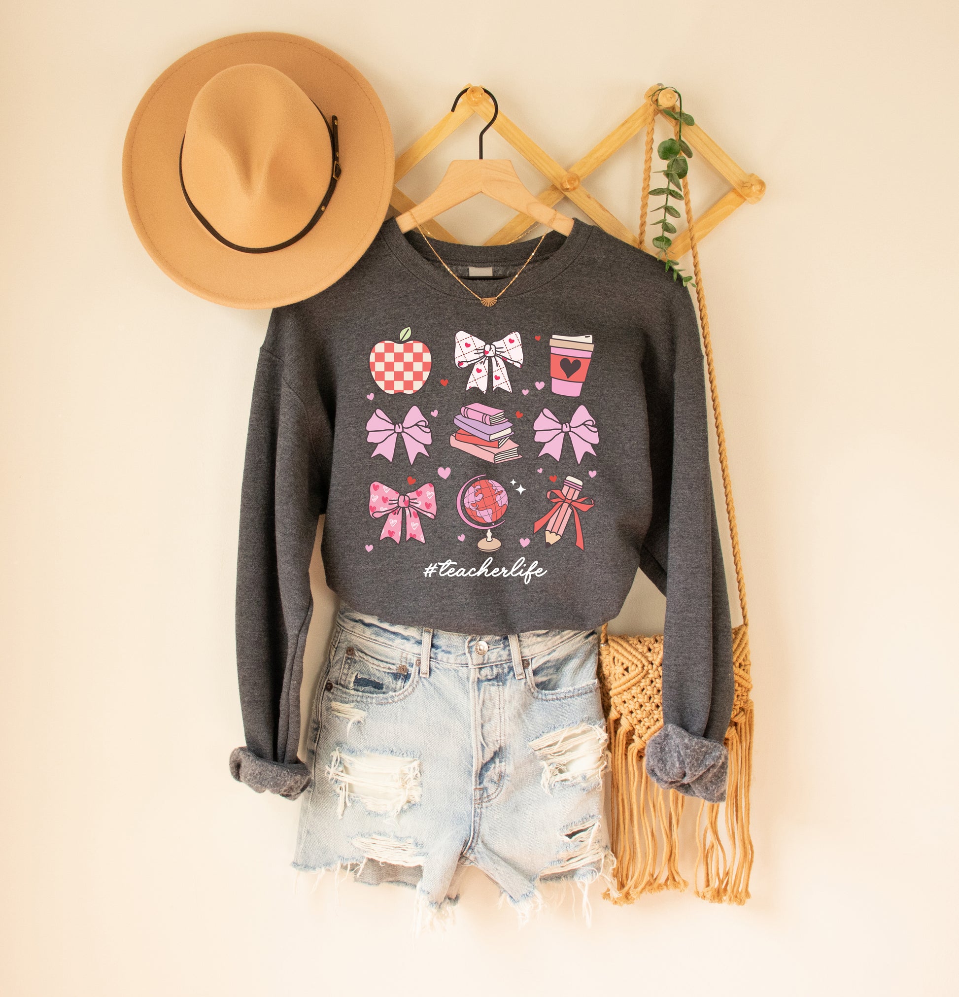 Loving Teacher Life Adult Sweatshirt