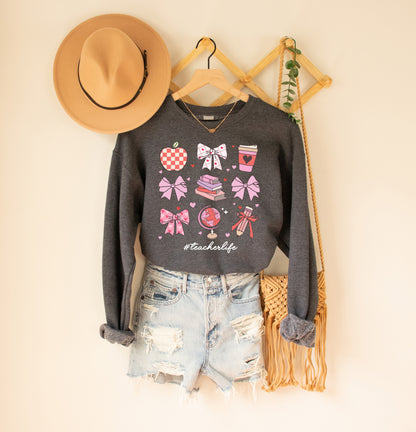 Loving Teacher Life Adult Sweatshirt