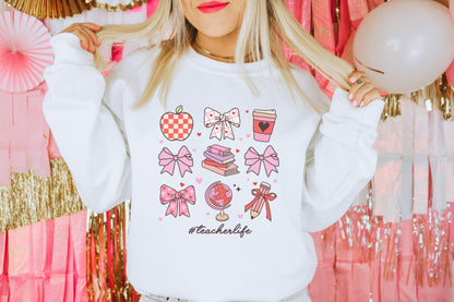 Loving Teacher Life Adult Sweatshirt