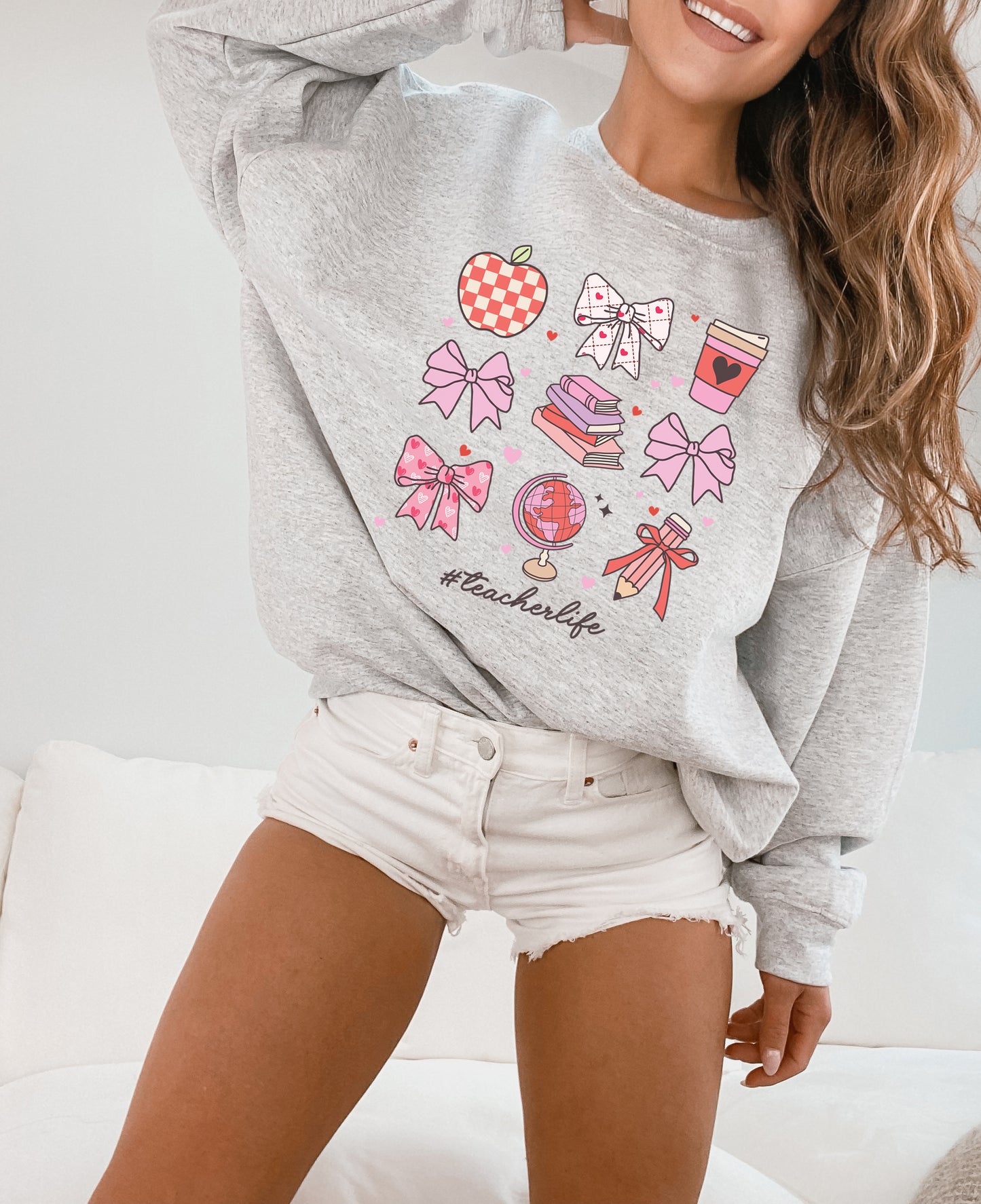 Loving Teacher Life Adult Sweatshirt