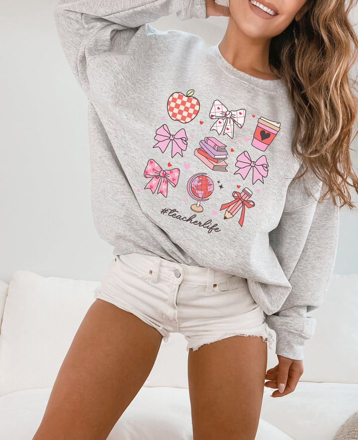 Loving Teacher Life Adult Sweatshirt