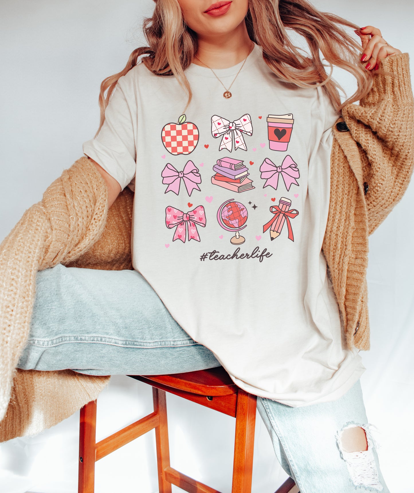 Loving Teacher Life Adult T-shirt