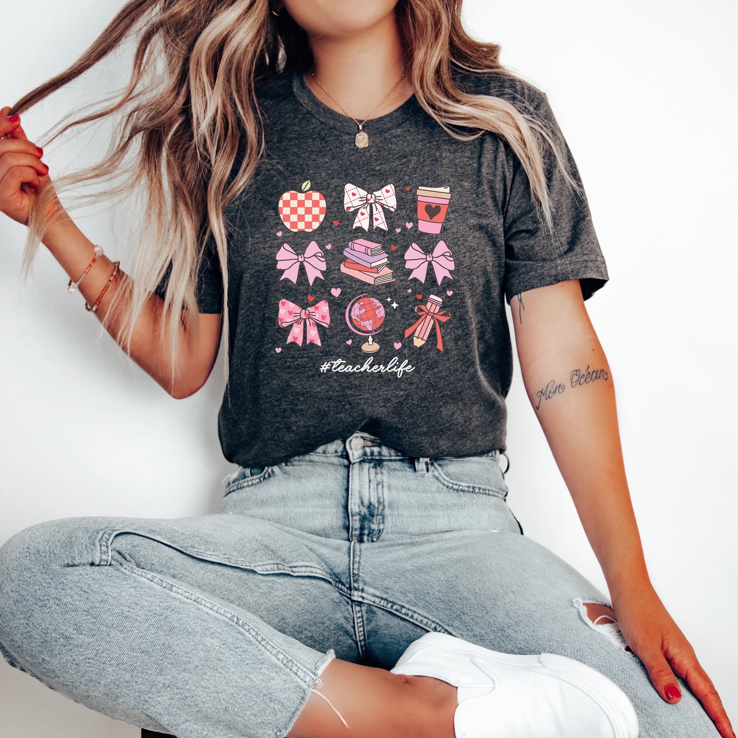 Loving Teacher Life Adult T-shirt