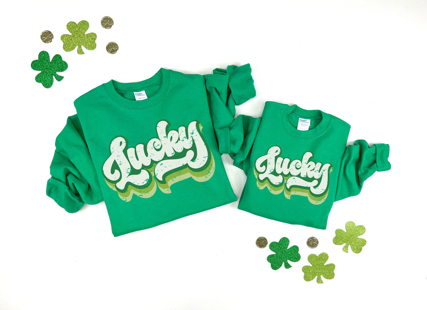 Retro Lucky Adult Sweatshirt