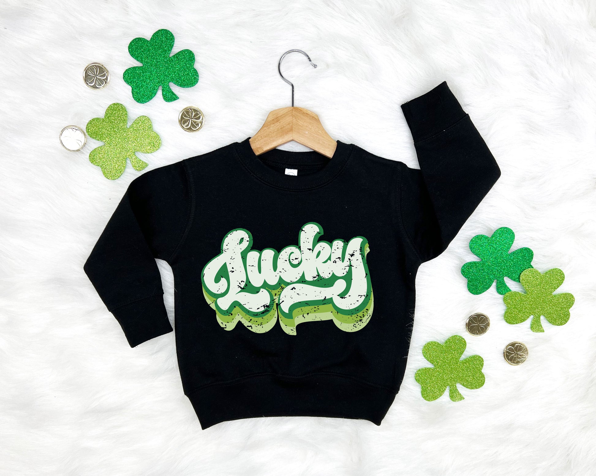 Retro Lucky Kids Sweatshirt