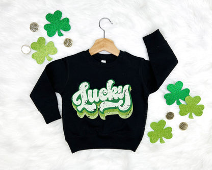 Retro Lucky Kids Sweatshirt
