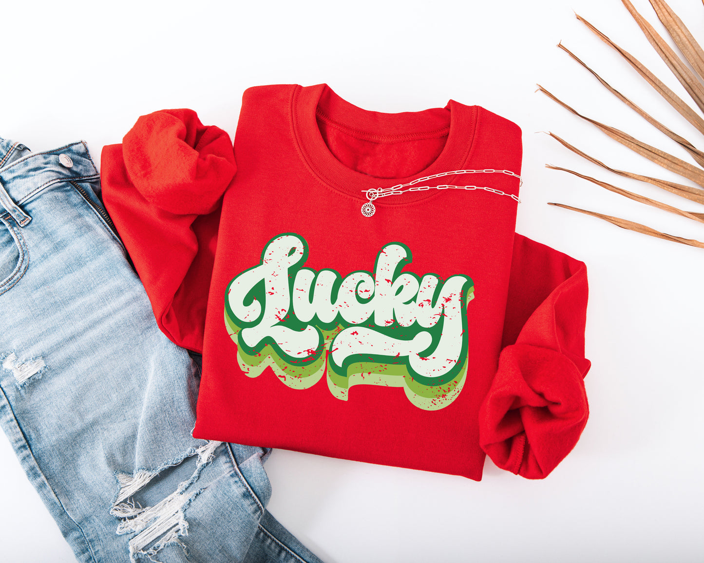 Retro Lucky Kids Sweatshirt