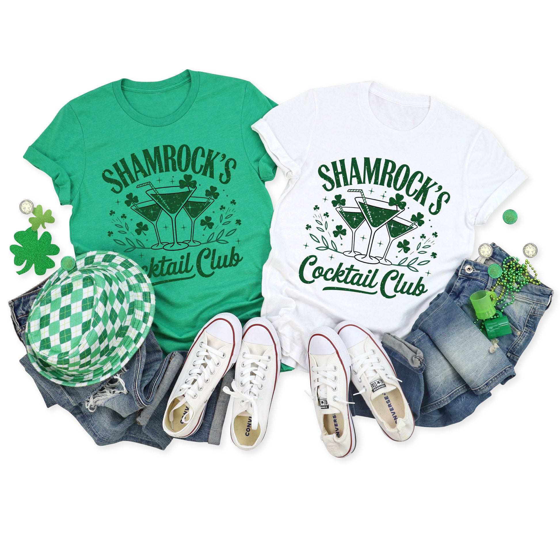 Shamrock's Cocktail Club Adult T-shirt