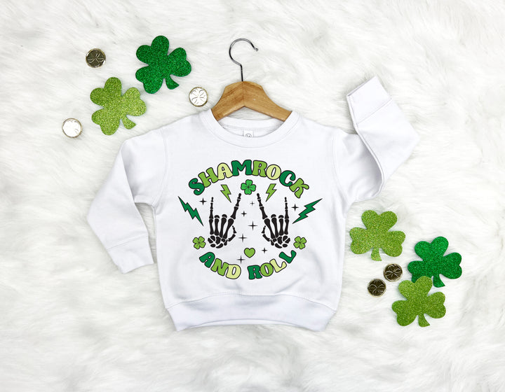 Shamrock and Roll Kids Sweatshirt