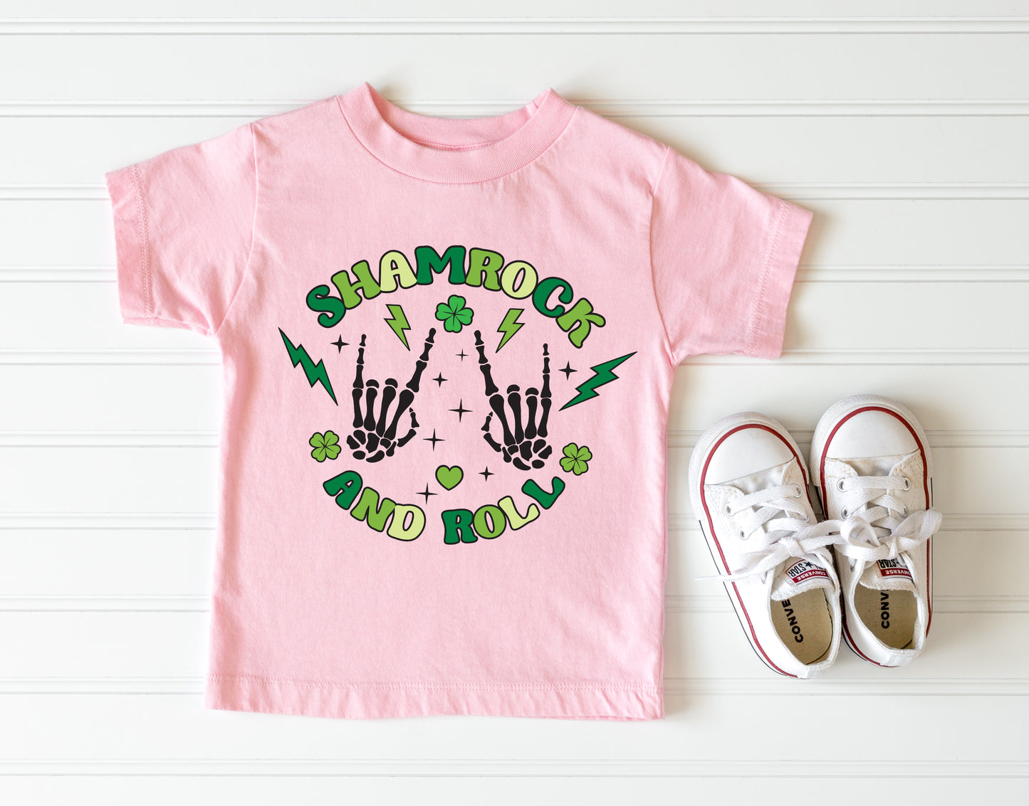 Shamrock and Roll Kids T-shirt