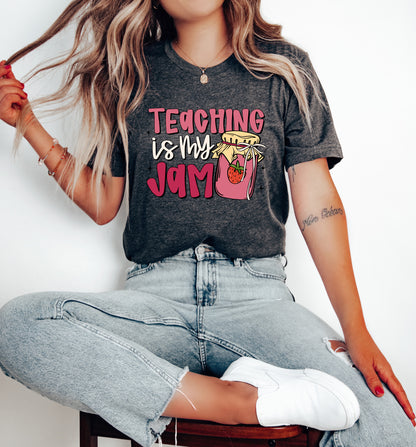 Teaching Is My Jam Adult T-shirt