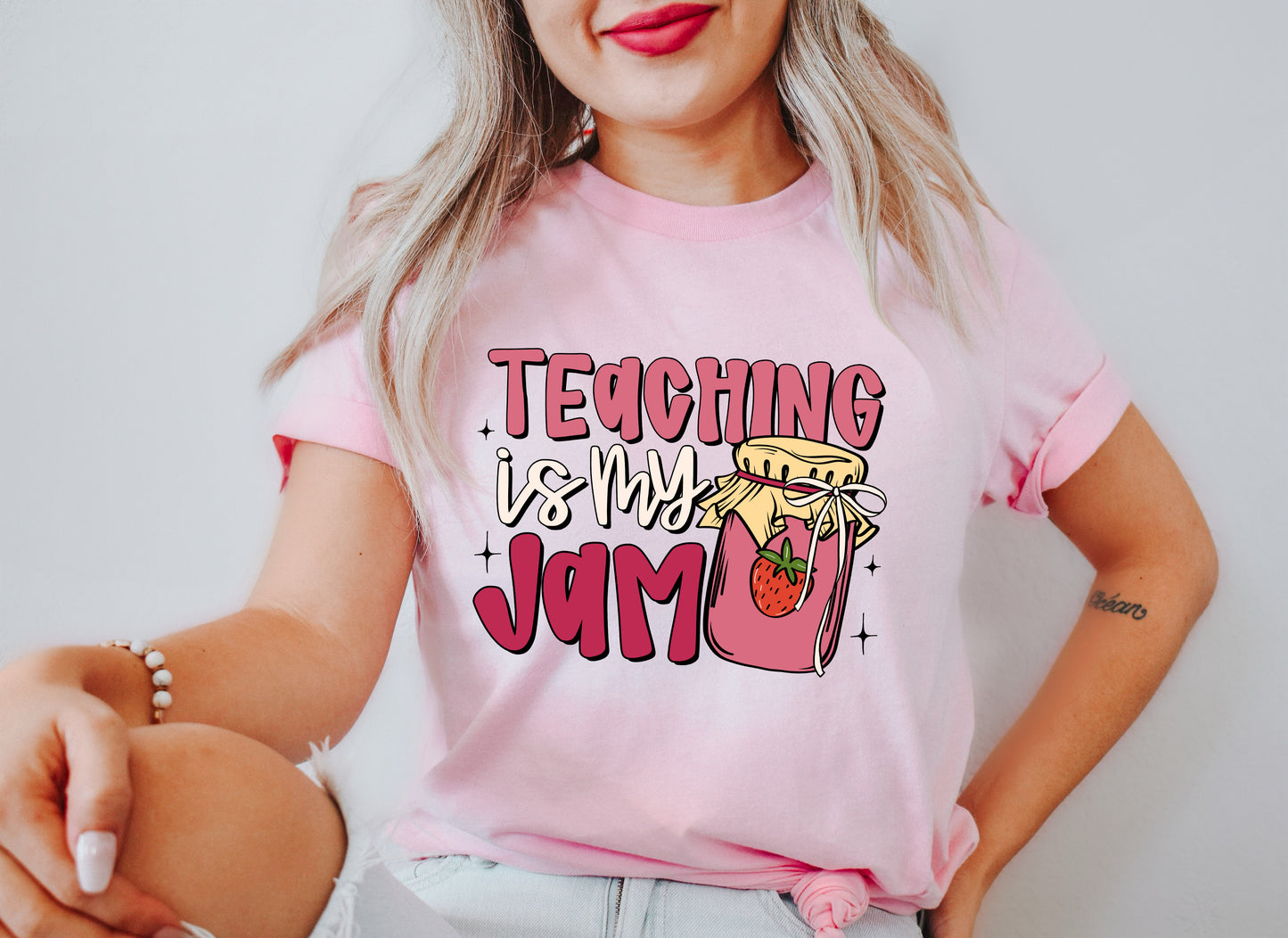 Teaching Is My Jam Adult T-shirt