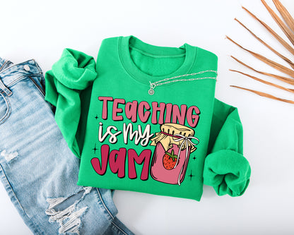 Teaching Is My Jam Adult Sweatshirt