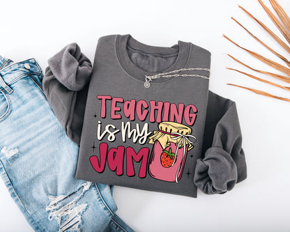 Teaching Is My Jam Adult Sweatshirt