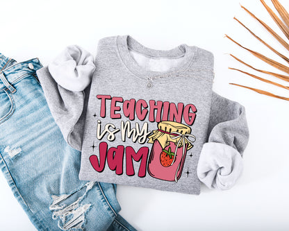 Teaching Is My Jam Adult Sweatshirt