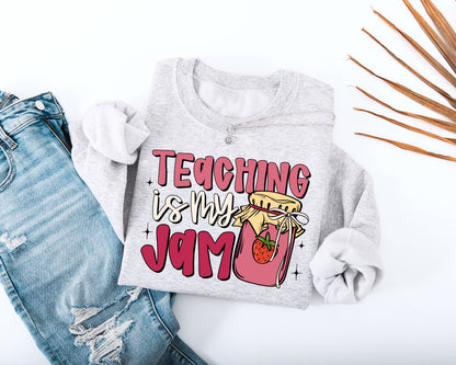 Teaching Is My Jam Adult Sweatshirt